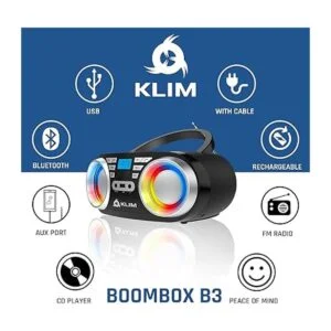 KLIM B3 CD Boombox Reproductor de CD de audio portátil_4