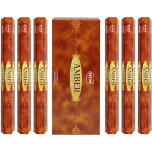 Paquete de varillas de incienso ámbar e incienso con_3