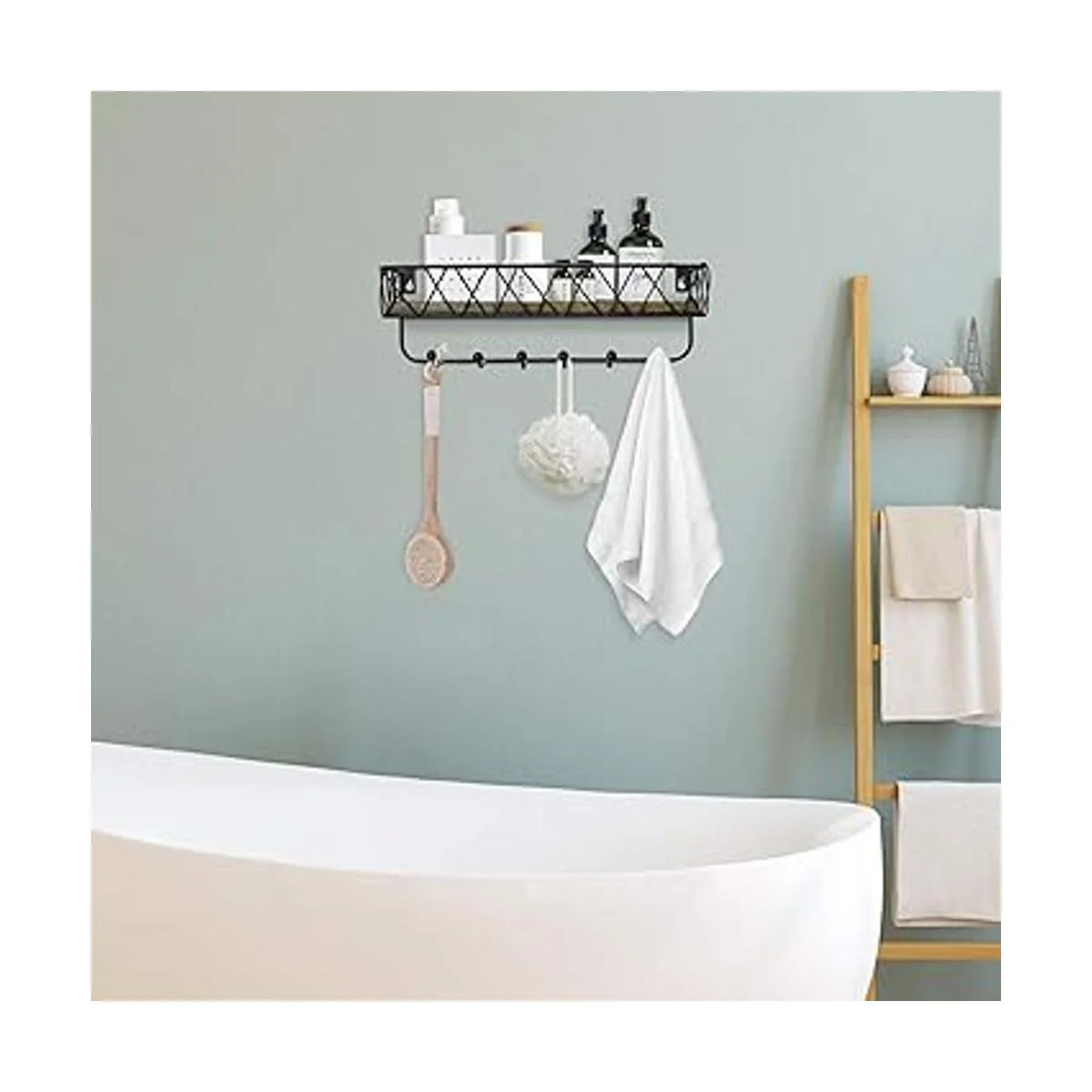 Soporte decorativo para llaves y correo para pared