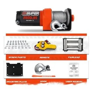 ZESUPER Kit de cabestrante eléctrico con control remoto_6