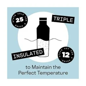 Corkcicle Botella de agua de viaje con aislamiento de_5