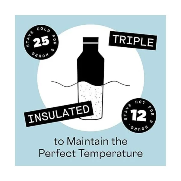 Corkcicle Botella de agua de viaje con aislamiento de_5