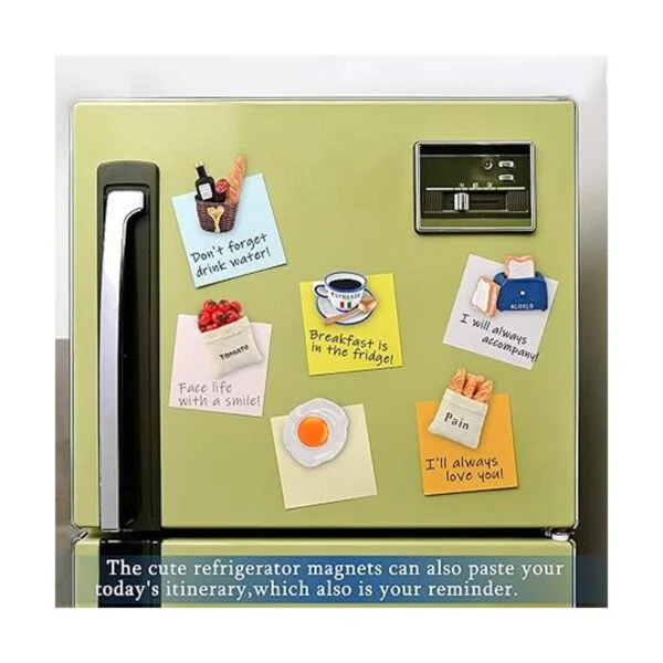 Worldity 6 imanes de alimentos para imanes de nevera
