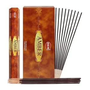 Paquete de varillas de incienso ámbar e incienso con_2