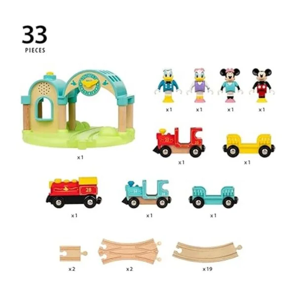 BRIO 32292 Disney Mickey Deluxe Juego de tren de madera_3