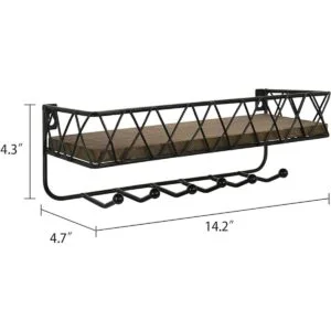 Soporte decorativo para llaves y correo para pared