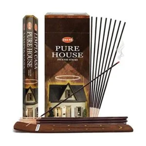 Pure House Paquete de varillas de incienso e incienso con_1