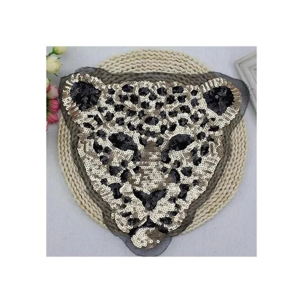 Artem Parche de cabeza de leopardo 1 pieza con_3