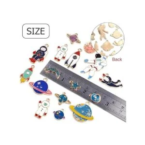 Abalorio con temática espacial 20 piezas de esmalte