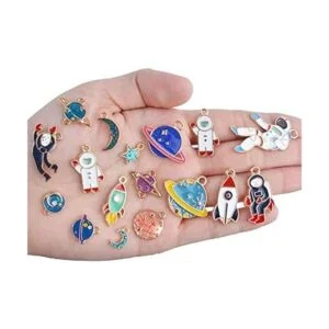 Abalorio con temática espacial 20 piezas de esmalte