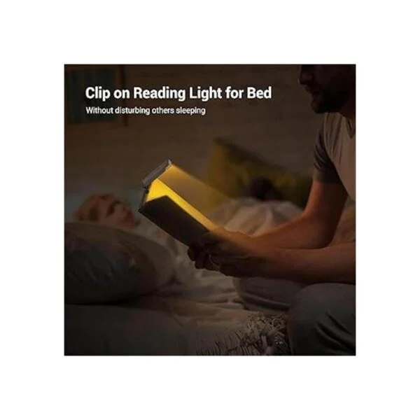 DEWENWILS Luz de lectura de libros ámbar luz recargable
