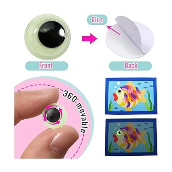 TOAOB 200 piezas que brillan en la oscuridad ojos