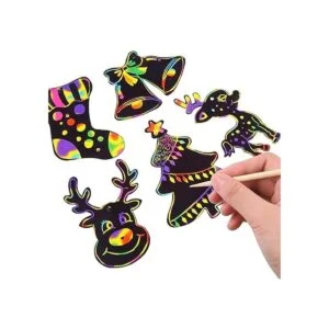 DIY Scratch Art Papel 48 piezas de manualidades de