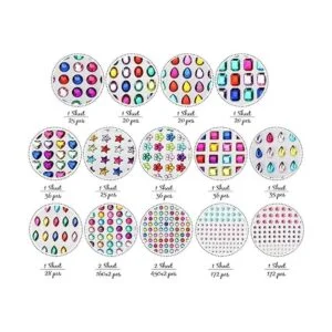 Jewel 1852 pegatinas autoadhesivas para manualidades