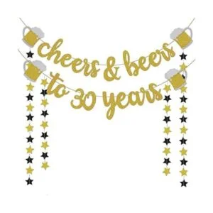 Decoraciones de cumpleaños número 30 para élella regalos