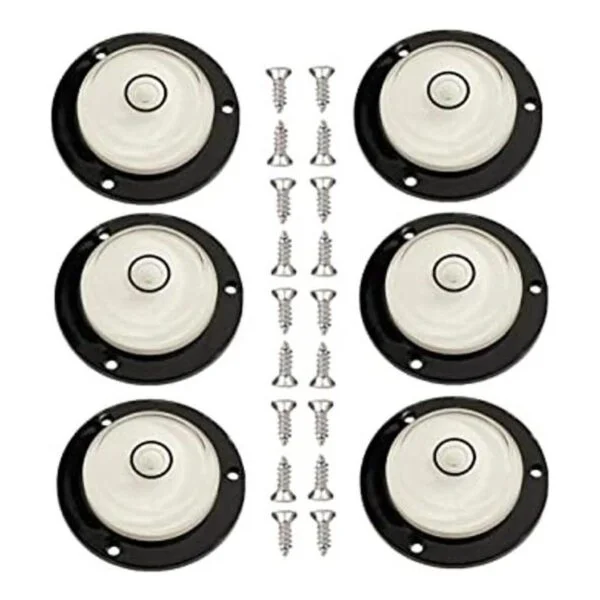 6 piezas de nivel circular de burbujas con tornillos_1