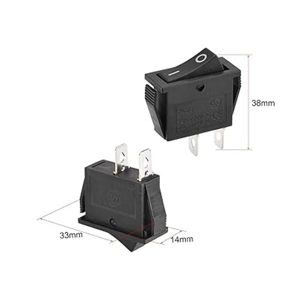 uxcell 4Boat Rocker Switch interruptor de palanca para_2