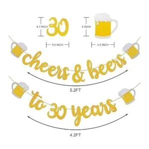 Decoraciones de cumpleaños número 30 para élella regalos