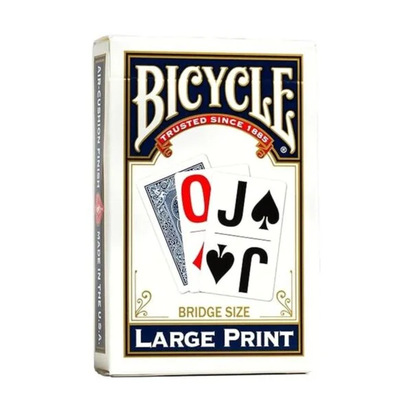 Bicycle Cartas de juego con estampado grande el color_2