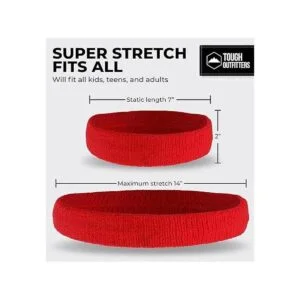 Diadema de sudor para hombres y mujeres bandas de tela de_6