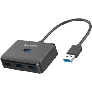 KEYMOX Hub USB 3.0 de 4 puertos concentrador USB de datos_1