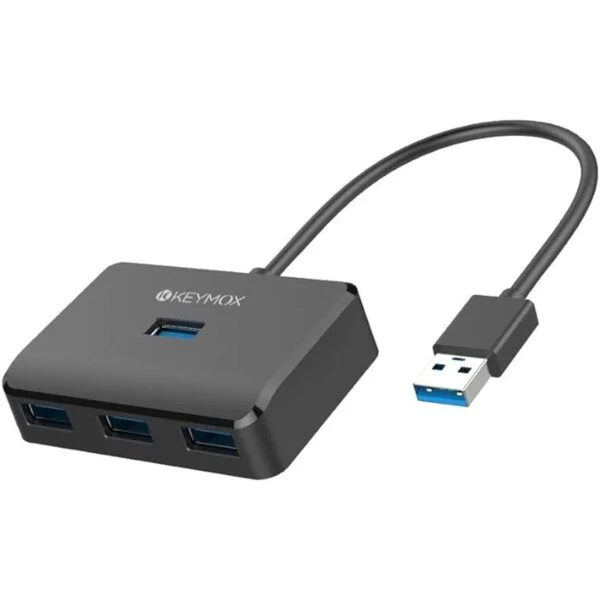 KEYMOX Hub USB 3.0 de 4 puertos concentrador USB de datos_1