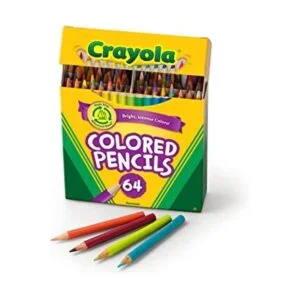 Lápices de colores Crayola 64 unidades de colores vivos_1