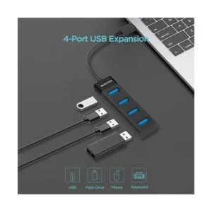KEYMOX Hub USB C de 4 puertos adaptador tipo C de tamaño_2