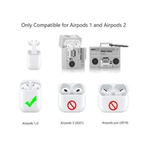 Suublg Funda para Airpods de 12 de dibujos animados con_2