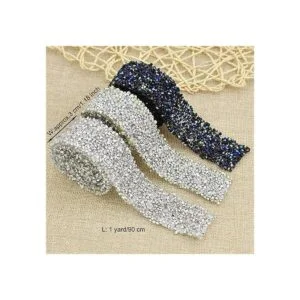 EORTA 1 yarda x 1.2 in borde de cuentas de diamantes de_2