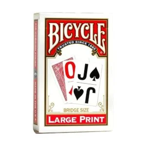 Bicycle Cartas de juego con estampado grande el color_1