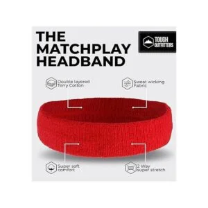 Diadema de sudor para hombres y mujeres bandas de tela de_3