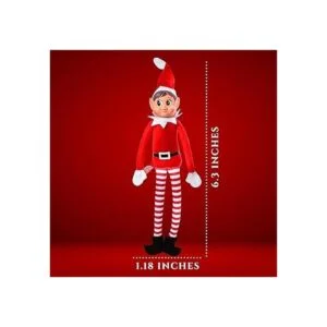 Juguete de peluche de elfo navideño que se comporta mal_2