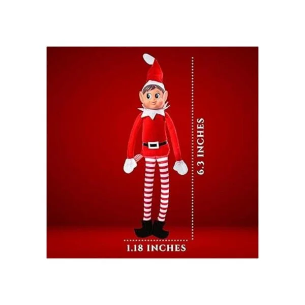 Juguete de peluche de elfo navideño que se comporta mal_2