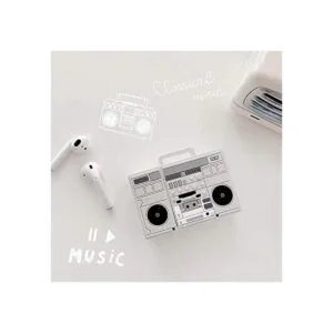 Suublg Funda para Airpods de 12 de dibujos animados con_3