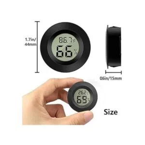Meggsi Paquete de 2 mini termómetros de higrómetro digital_4