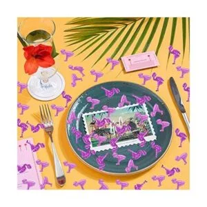 Confeti de hojas de confeti de flamenco hawaiano de_6