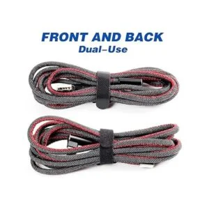 OneLeaf 80 bridas reutilizables para cables color negro_4