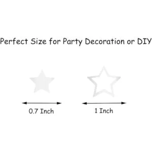 Confeti de estrellas Plateado_6