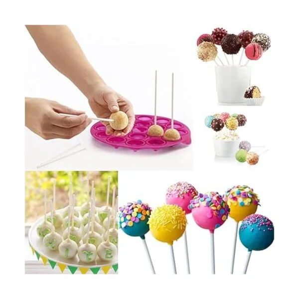 Augshy Juego de 300 piezas con 100 palitos para chupetes_4