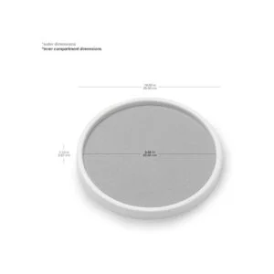 madesmart Tocadiscos básico un solo nivel blanco_5