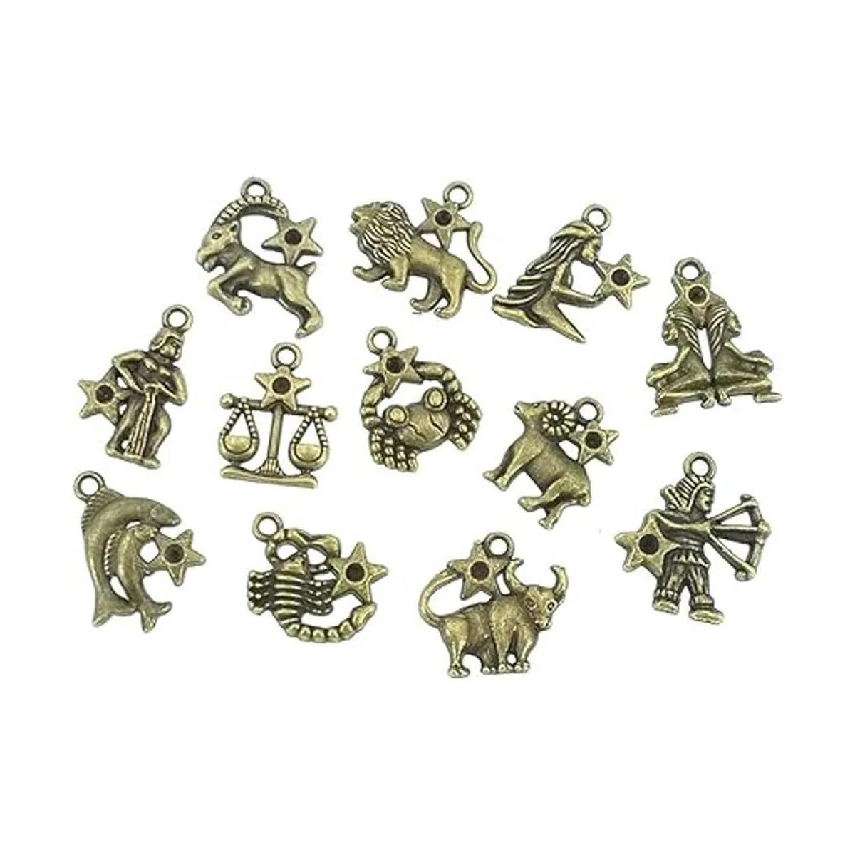 Kinteshun Aleación 12 signos del zodiaco doce constelación