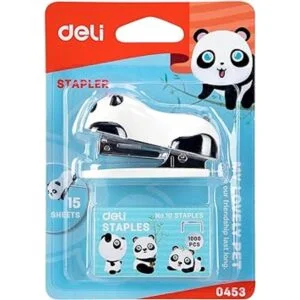 Deli Mini Lindo Panda Grapadora de escritorio grapadora_4