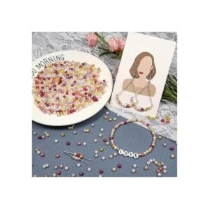 TOAOB 1000 cuentas de perlas de vidrio de 0.157 in