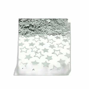Confeti de estrellas Plateado_1
