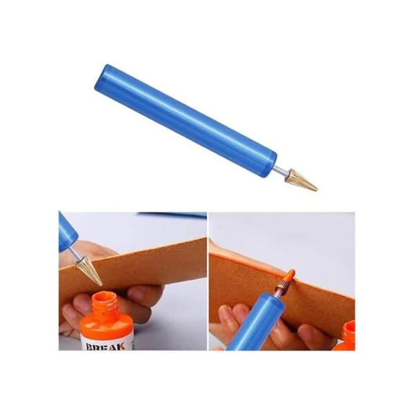 MIUSIE Lápiz de tinte de borde de cuero aplicador de_6