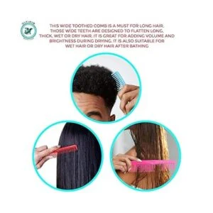 QITIMIR Colorido juego de 6 colores en paquete peines de_4