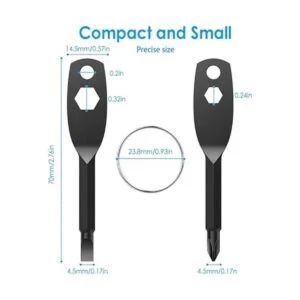 Destornillador de llavero portátil para hombre regalos de