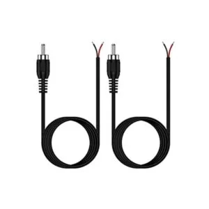 Cable de cable RCA a desnudo paquete de 2 conectores de_1