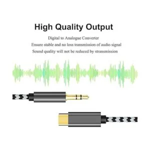 Cable auxiliar USB C a 0.138 in de 4 pies LecLooc de_5